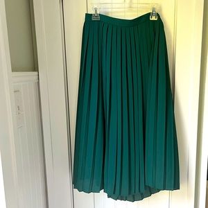 J. Crew Factory Pleated Midi Skirt, Size 0 Petite